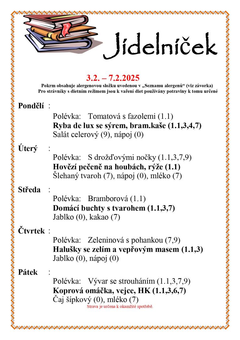 Jídelníček 6